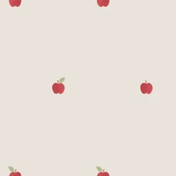 Cream Apples Wallpaper -Piglet in Bed Store Apples Cream 2