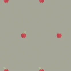 Lichen Green Apples Wallpaper -Piglet in Bed Store Apples Lichen Green 2