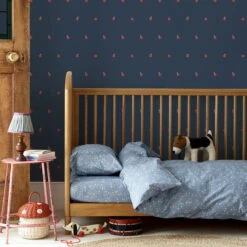 Moonlit Blue Apple Wallpaper 7 Moonlit Blue Apple Wallpaper -Piglet in Bed Store Apples Moonlit Blue 3