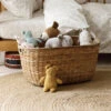 Oatmeal Storage Basket -Piglet in Bed Store Basket