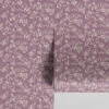 Plum Camille Floral Wallpaper 1 Plum Camille Floral Wallpaper -Piglet in Bed Store Camille Floral Plum 1
