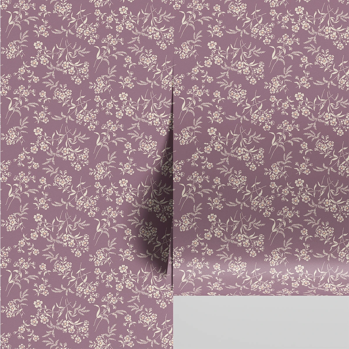 Plum Camille Floral Wallpaper 3 Plum Camille Floral Wallpaper