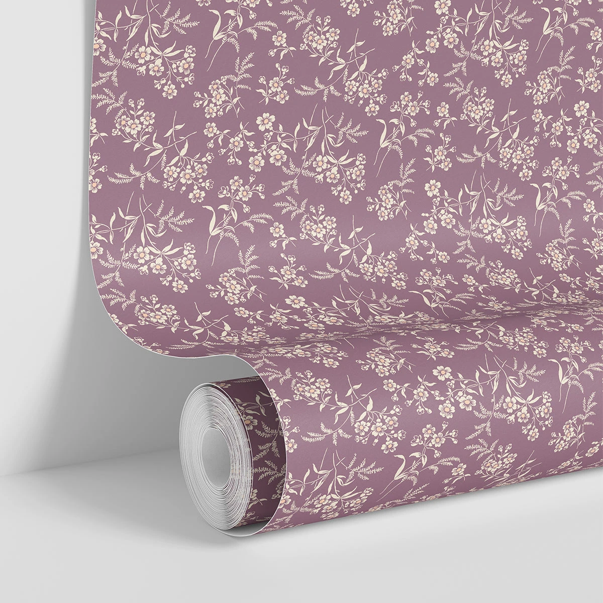 Plum Camille Floral Wallpaper 5 Plum Camille Floral Wallpaper - Image 3