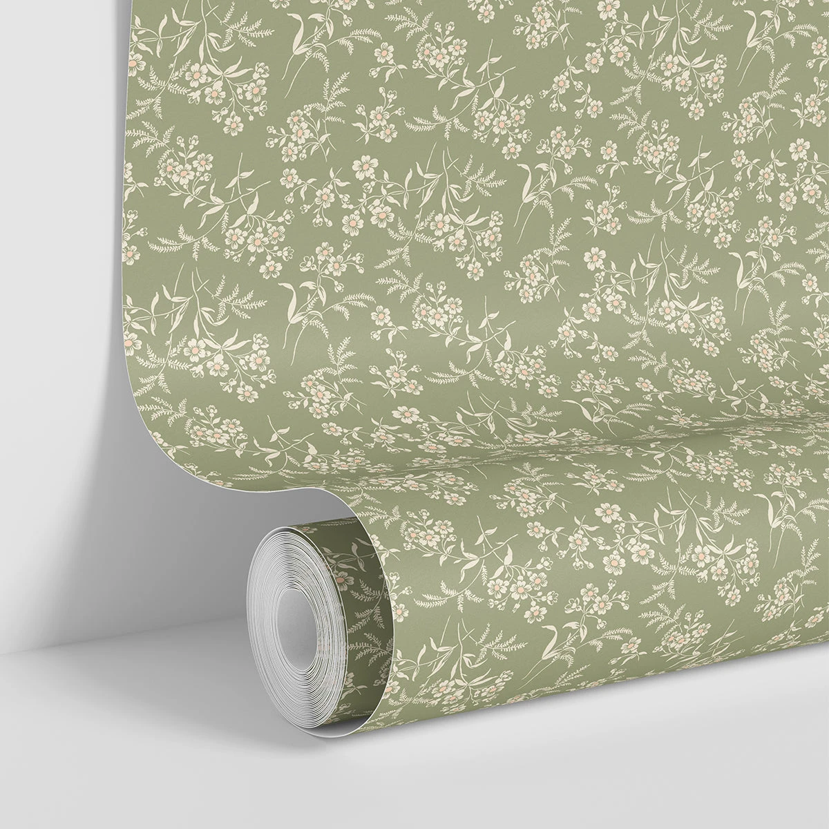 Sage Camille Floral Wallpaper 5 Sage Camille Floral Wallpaper - Image 3