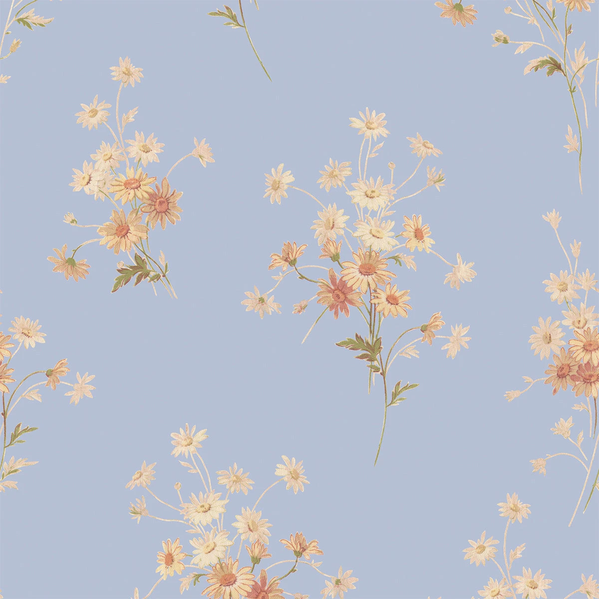 Heather Blue Daisy Bouquet Wallpaper 4 Heather Blue Daisy Bouquet Wallpaper - Image 2