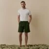 Fern Green Linen Tencel Men's Pyjama Shorts 1 Fern Green Linen Tencel Men's Pyjama Shorts -Piglet in Bed Store FernGreenLinenTencilMen sPyjamaShorts 6662