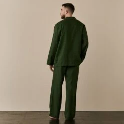 Men's Fern Green Linen Tencel Pyjama Trouser Set 8 Men's Fern Green Linen Tencel Pyjama Trouser Set -Piglet in Bed Store FernGreenLinenTencilMen sPyjamaTrouserSet 4520 2be6a896 c946 456f af84 dca2350251fa