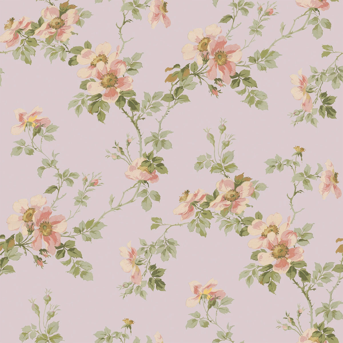 Grey Lilac Field Rose Wallpaper 4 Grey Lilac Field Rose Wallpaper - Image 2