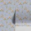 Heather Blue Field Rose Wallpaper 1 Heather Blue Field Rose Wallpaper -Piglet in Bed Store Field Rose Heather Blue 1