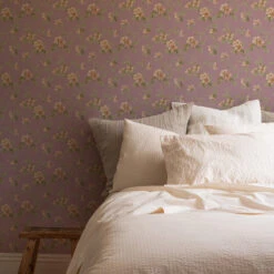 Mauve Field Rose Wallpaper 9 Mauve Field Rose Wallpaper -Piglet in Bed Store Field Rose Mauve 3