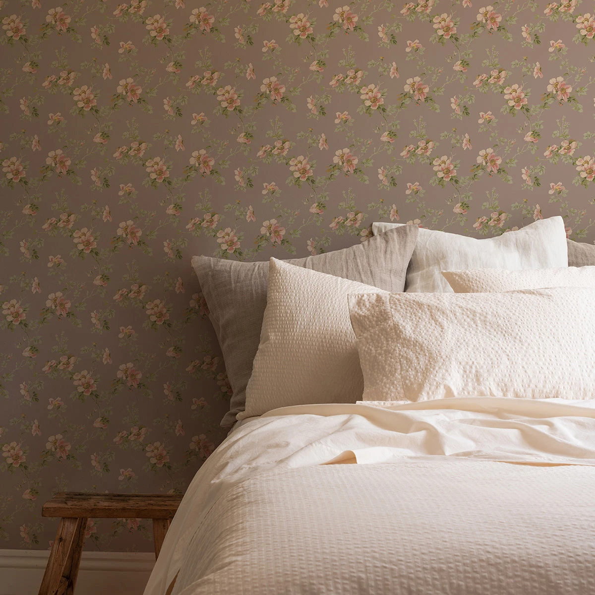 Mushroom Grey Field Rose Wallpaper 6 Mushroom Grey Field Rose Wallpaper - Image 4