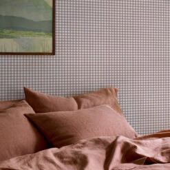 Elderberry Gingham Wallpaper