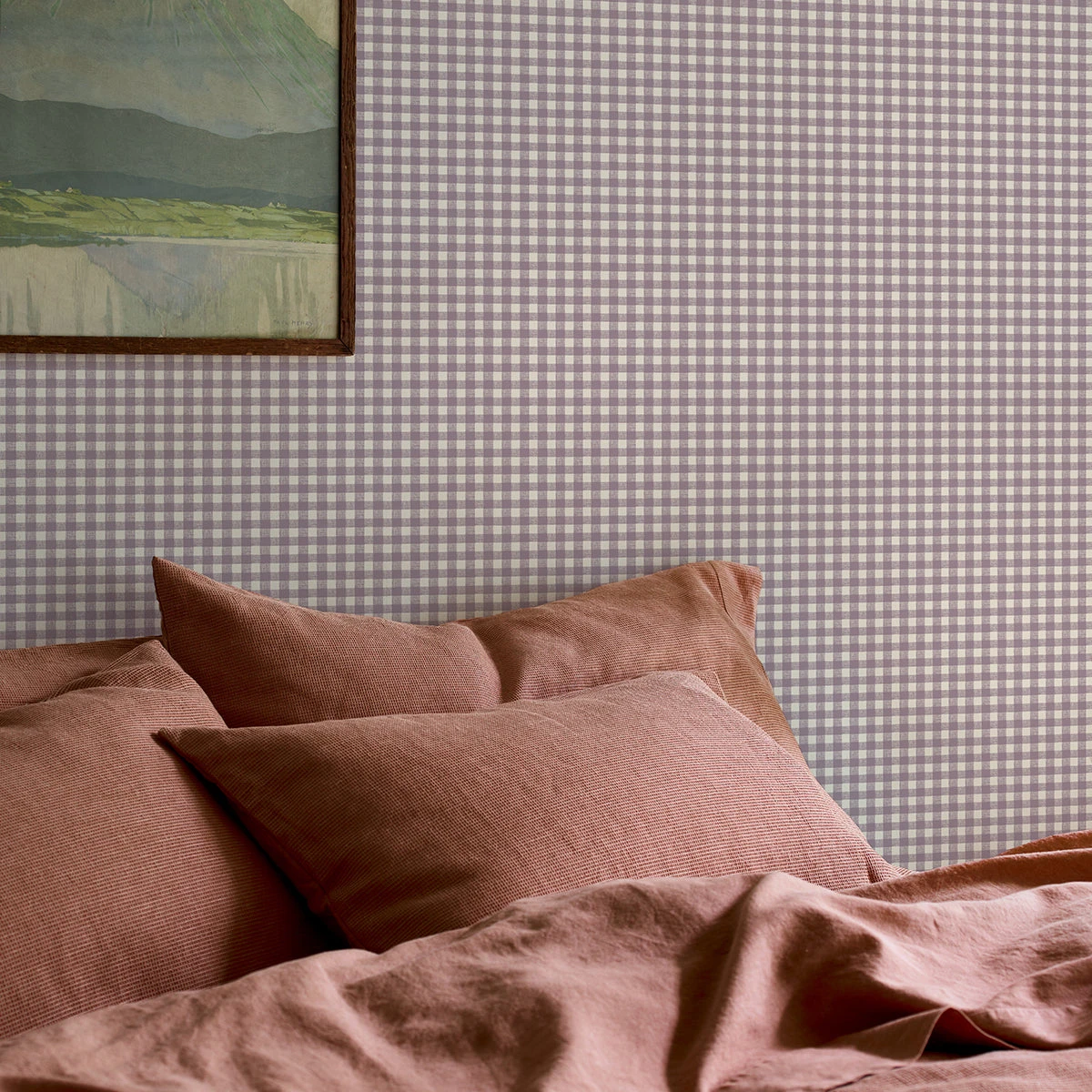 Elderberry Gingham Wallpaper 3 Elderberry Gingham Wallpaper