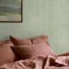 Winter Sage Gingham Wallpaper 1 Winter Sage Gingham Wallpaper -Piglet in Bed Store Gingham Winter Sage 3