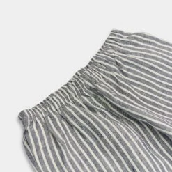 Midnight Stripe Linen Pyjama Trousers -Piglet in Bed Store Linen Pyjama Trouser Midnight Stripe Piglet in Bed 4p