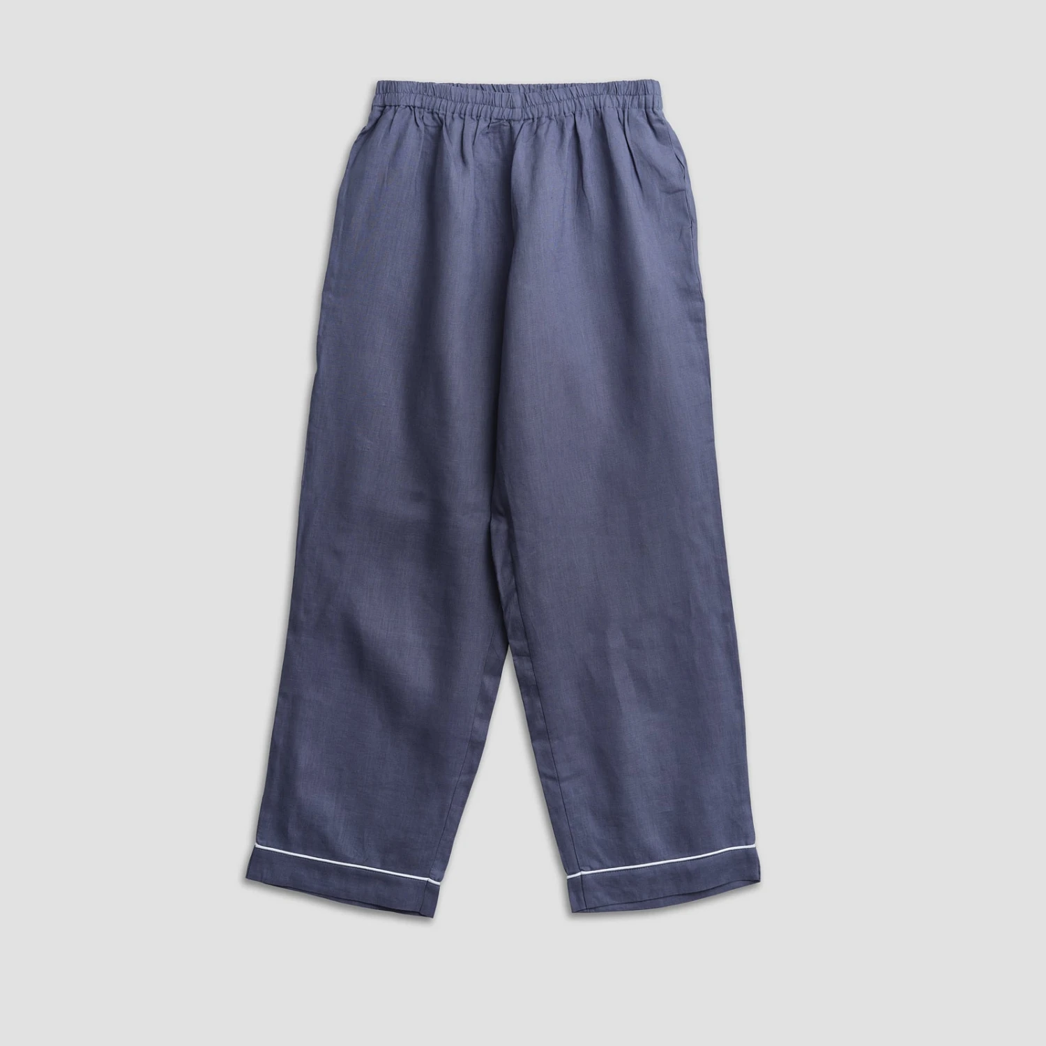 Men's Blueberry Linen Pyjama Trousers 5 Men's Blueberry Linen Pyjama Trousers - Image 3