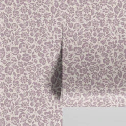 Mauve Meadow Floral Wallpaper