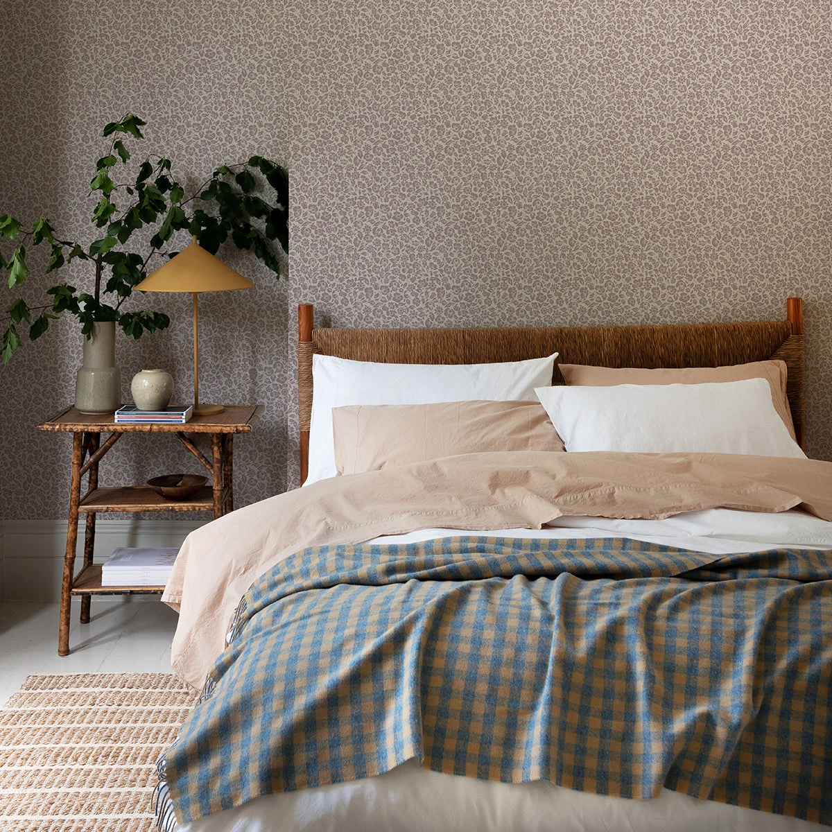 Mauve Meadow Floral Wallpaper 6 Mauve Meadow Floral Wallpaper - Image 4