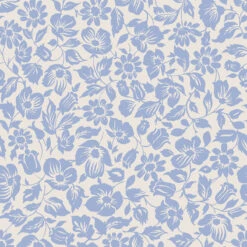 Blue Meadow Floral Wallpaper -Piglet in Bed Store Meadow Floral Meadow Blue 2