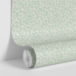 Pistachio Meadow Floral Wallpaper 9 Pistachio Meadow Floral Wallpaper -Piglet in Bed Store Meadow Floral Pistachio 4
