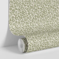 Sage Meadow Floral Wallpaper 9 Sage Meadow Floral Wallpaper -Piglet in Bed Store Meadow Floral Sage 4