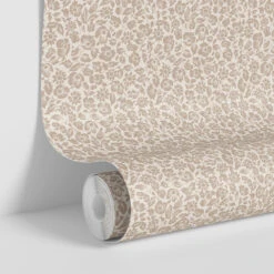 Warm Taupe Meadow Floral Wallpaper 8 Warm Taupe Meadow Floral Wallpaper -Piglet in Bed Store Meadow Floral Warm Taupe 4