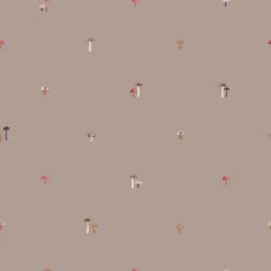 Mushroom Grey Mushrooms Wallpaper -Piglet in Bed Store Mushroom Mushroom Grey 2