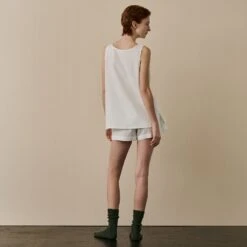 Pearl Linen Tencel Women's Cami Set 6 Pearl Linen Tencel Women's Cami Set -Piglet in Bed Store PearlLinenTencilWomen sCamiSet 324