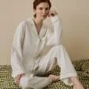 Pearl Linen Tencel Women's Pyjama Trousers -Piglet in Bed Store PearlLinenTencilWomen sPyjamaTrouserSet 123