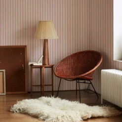 Pink Bloom Pembroke Stripe Wallpaper -Piglet in Bed Store Pembroke Stripe Pink Bloom 3