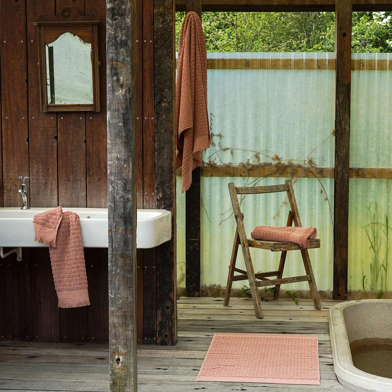 Creme Caramel Basketweave Cotton Towels 3 Creme Caramel Basketweave Cotton Towels