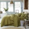 Botanical Green Linen Duvet Cover -Piglet in Bed Store Piglet in Bed Linen Bedding Botanical Green Lifestyle 1.2