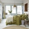 Botanical Green Sheet Set -Piglet in Bed Store Piglet in Bed Linen Bedding Botanical Green Lifestyle 2.1