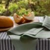 Sage Green Linen Napkins Set Of 4 2 Sage Green Linen Napkins Set Of 4 -Piglet in Bed Store Piglet in Bed Linen Napkin Set Sage Green Lifestyle 3