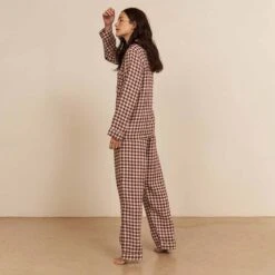 Berry Gingham Pyjama Trousers