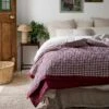 Berry Gingham Linen Quilt 1 Berry Gingham Linen Quilt -Piglet in Bed Store Piglet in Bed Linen Quilt Berry Gingham 1