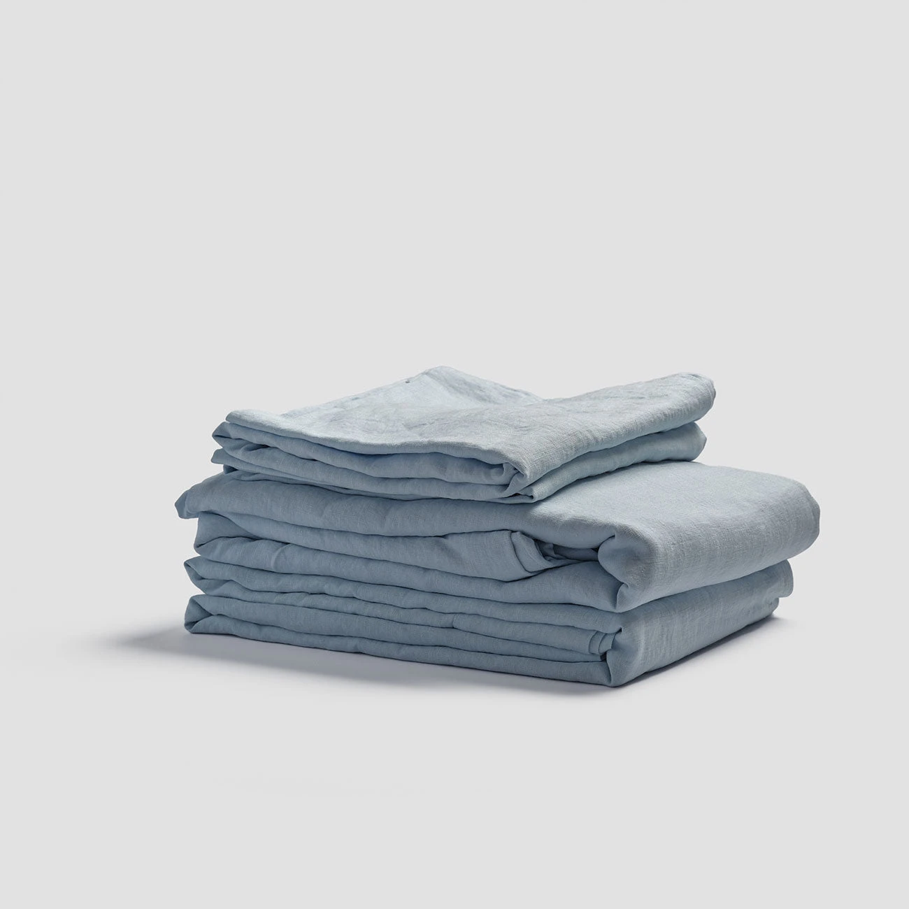 Lake Blue Linen Sheet Set 3 Lake Blue Linen Sheet Set