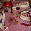 Mix & Match: Table Linen Builder 1 Mix & Match: Table Linen Builder -Piglet in Bed Store Piglet in Bed Linen Tableware Berry Gingham Lifestyle 1300x1300 13