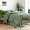 Pine Green Pembroke Stripe Linen Bundle 1 Pine Green Pembroke Stripe Linen Bundle -Piglet in Bed Store Piglet in Bed Pembroke Stripe Bedding Pine Green 5 b757109e 2839 4967 a978 7910dbbd15d6
