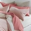 Desert Sand Seersucker Stripe Cotton Pillowcases (Pair) -Piglet in Bed Store Piglet in Bed Seersucker Stripe Bedding Desert Sand 3 1