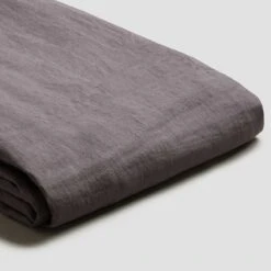 Charcoal Gray Linen Sheet Set -Piglet in Bed Store Piglet in Bed Standard Sheet Set Charcoal Gray 1