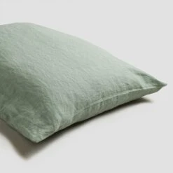Sage Green Linen Sheet Set -Piglet in Bed Store Piglet in Bed Standard Sheet Set Sage Green 2