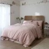 French Rose Washed Cotton Percale Duvet Cover -Piglet in Bed Store Piglet in Bed Washed Cotton Bedding French Rose Plain1300X1300 Web 1 2 d61a703b fb6f 44ea 98cd a184be11e154