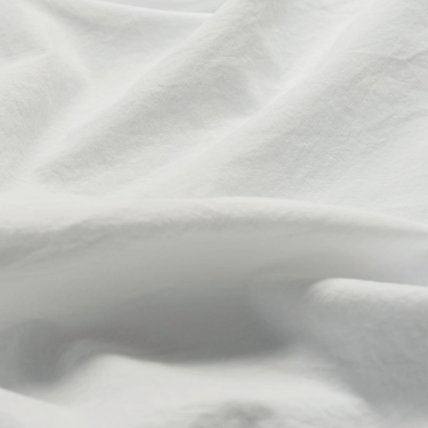 White Washed Cotton Percale Flat Sheet 4 White Washed Cotton Percale Flat Sheet - Image 2