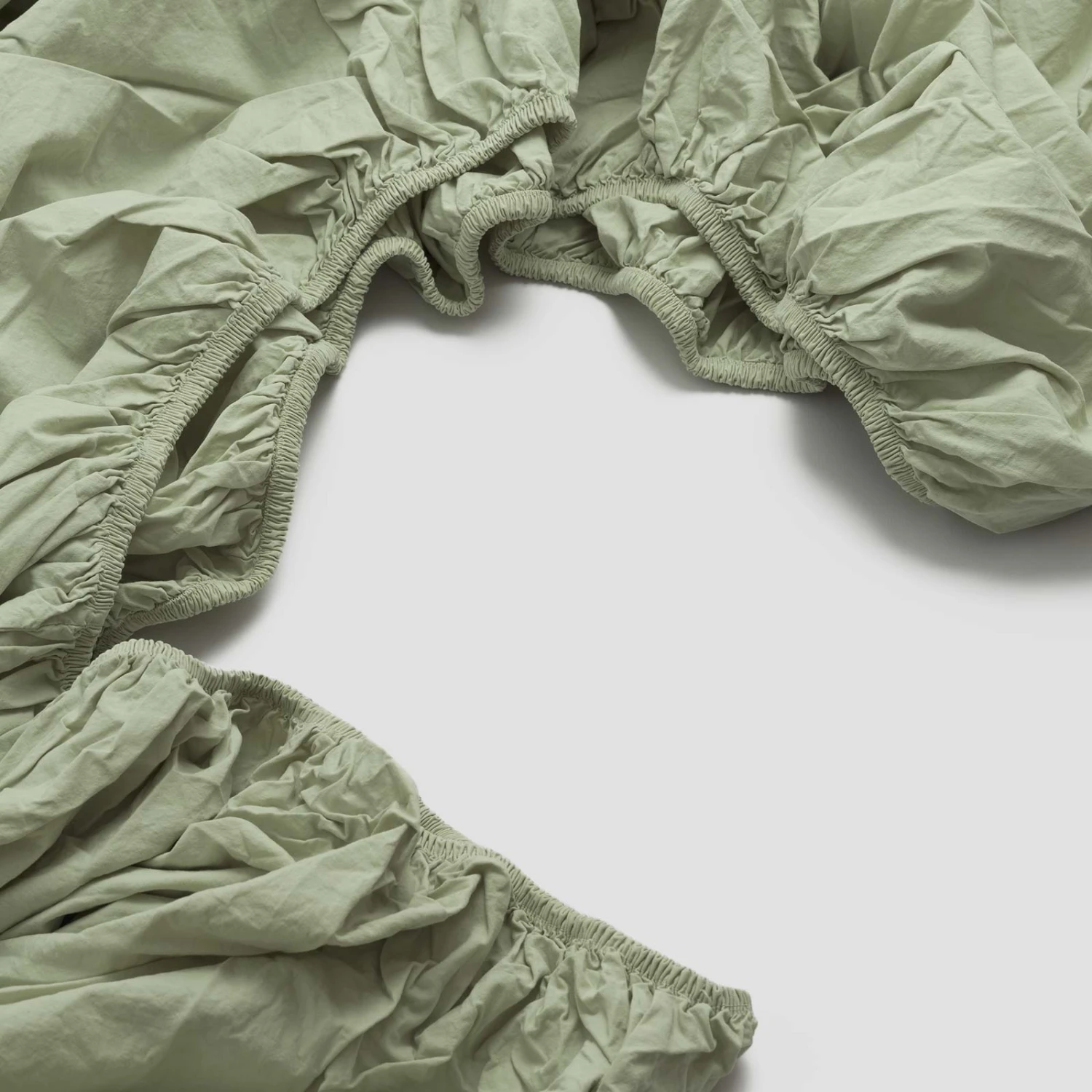 Apple Washed Cotton Percale Fitted Sheet 3 Apple Washed Cotton Percale Fitted Sheet