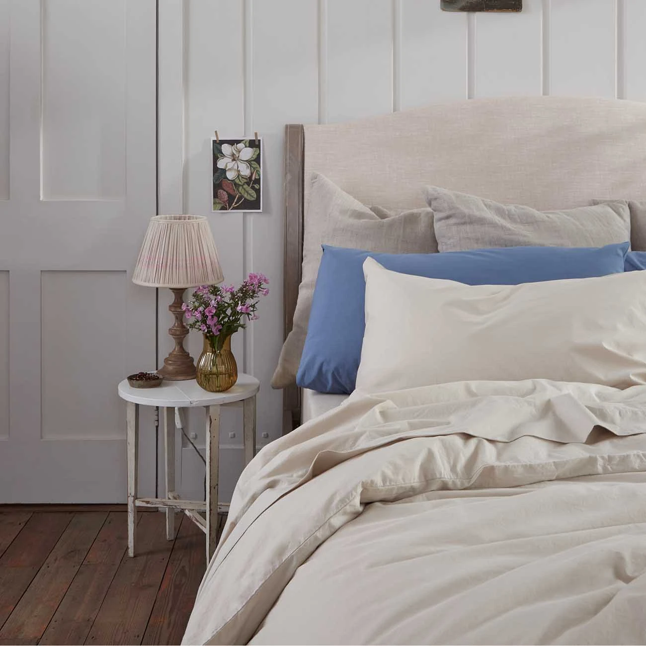 Parchment Washed Cotton Percale Pillowcases (Pair) 3 Parchment Washed Cotton Percale Pillowcases (Pair)