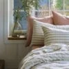 Pear Check Stripe Linen Pillowcases (Pair) -Piglet in Bed Store PigletInBed LinenBedding AppleCheckingStripe 1300x1300 Web 2 1