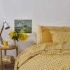 Honey Gingham Linen Pillowcase (Pair) -Piglet in Bed Store PigletInBed LinenBedding HoneyGingham 1300x1300 Web 2