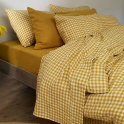 Honey Gingham Linen Sheet Set 15 Honey Gingham Linen Sheet Set -Piglet in Bed Store PigletInBed LinenBedding HoneyGingham 1300x1300 Web 3 c84a6e01 b730 4ceb 98ff 3cc77de503b6
