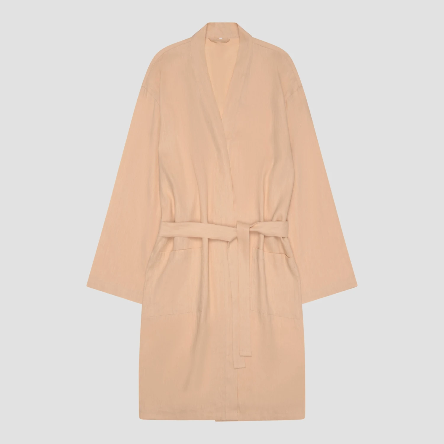 Almond Linen Tencel Robe 3 Almond Linen Tencel Robe